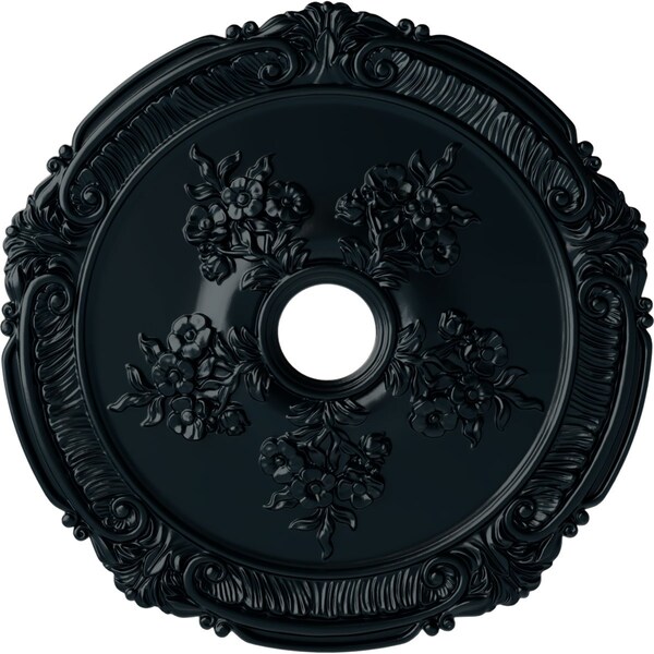 Ekena Millwork Attica with Rose Ceiling Medallion (Canopies up to 4 1/2"), 26"OD x 3 3/4"ID x 1 1/2"P, Night Shade CM26ATNSF - main